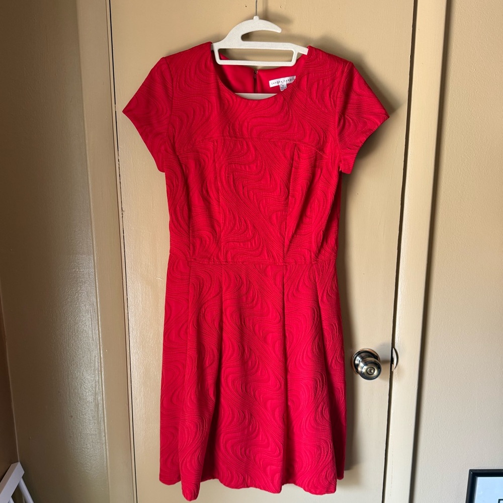 Sandra Darren Vibrant Red Mini Dress